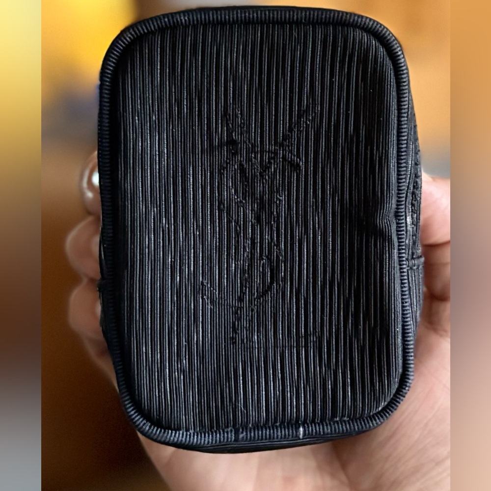 Yves Saint Laurent Vintage Ribbed Pouch/Clutch. Authentic.